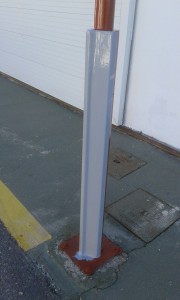 Farola pintada